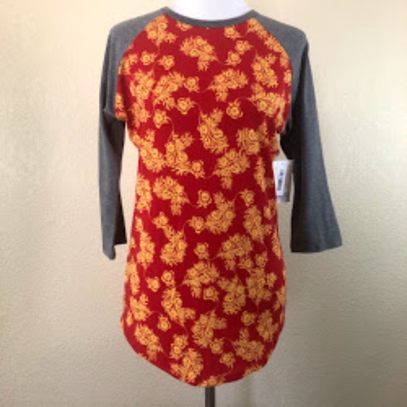 LuLaRoe Tops - 3/$35 LuLaRoe Floral Randy Shirt